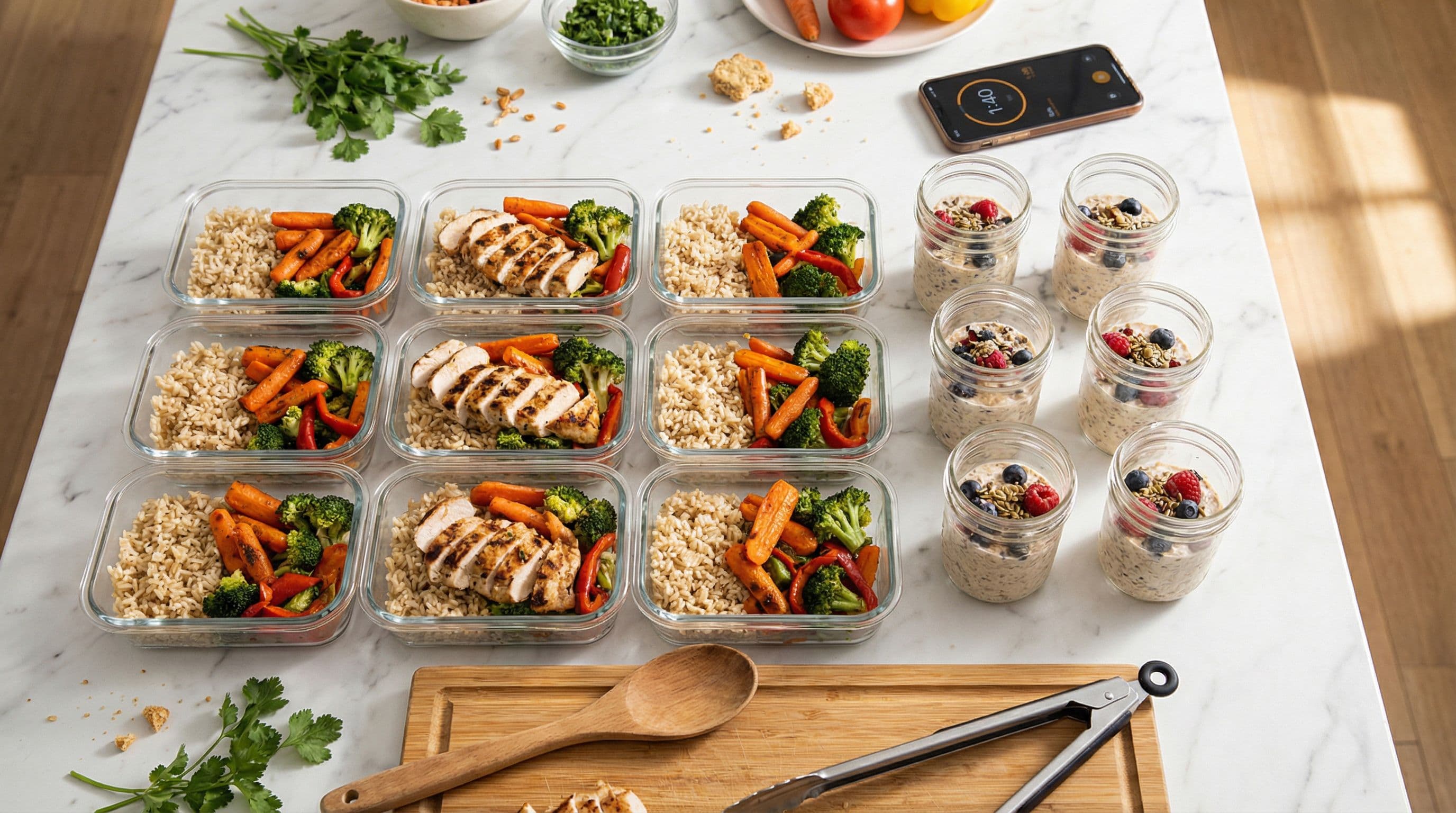 How to Meal Prep for the Week in Under 2 Hours